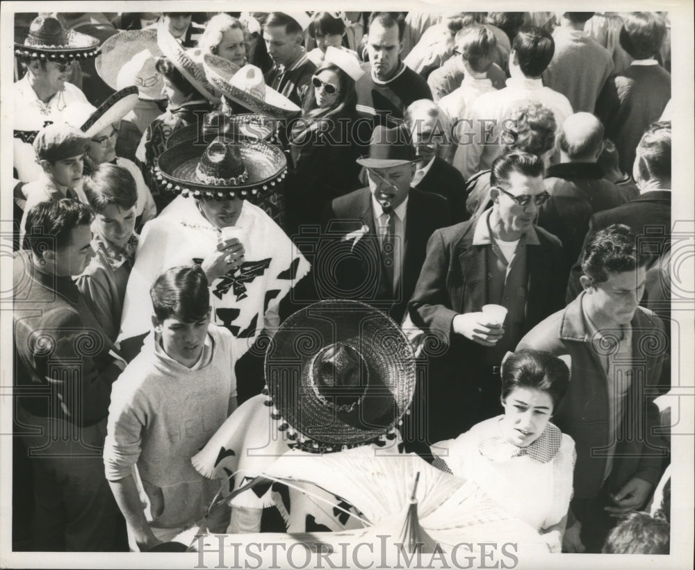 1968 Carnival Maskers People dress up in hats during Mardi Gras - Historic Images