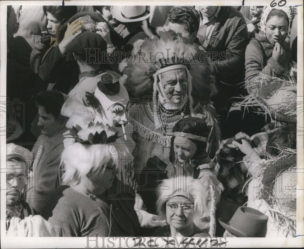 1967 Maskers montage at Mardi Gras carnival  - Historic Images