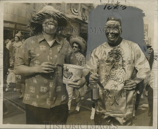 1966 Masking makes for more Mardi Gras merriment.  - Historic Images