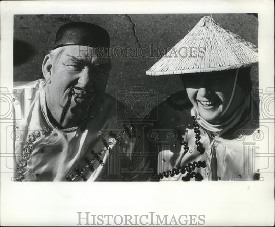 1970 New Orleans Mardi Gras Asian costumes  - Historic Images