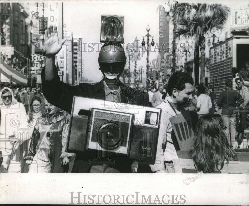 1971 Carnival Visitors in Costume at Mardi Gras, New Orleans - Historic Images