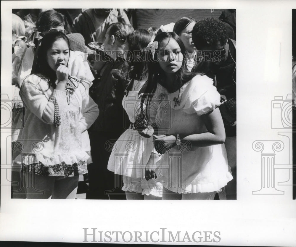 1974 Three Girls in Costumes for Carnival Maskers in New Orleans - Historic  Images