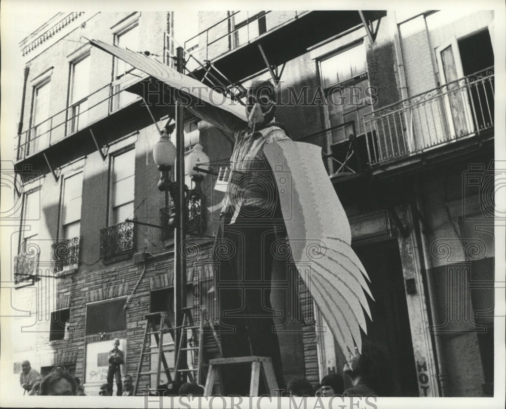 1975 Carnival Masker as a Bird in New Orleans  - Historic Images