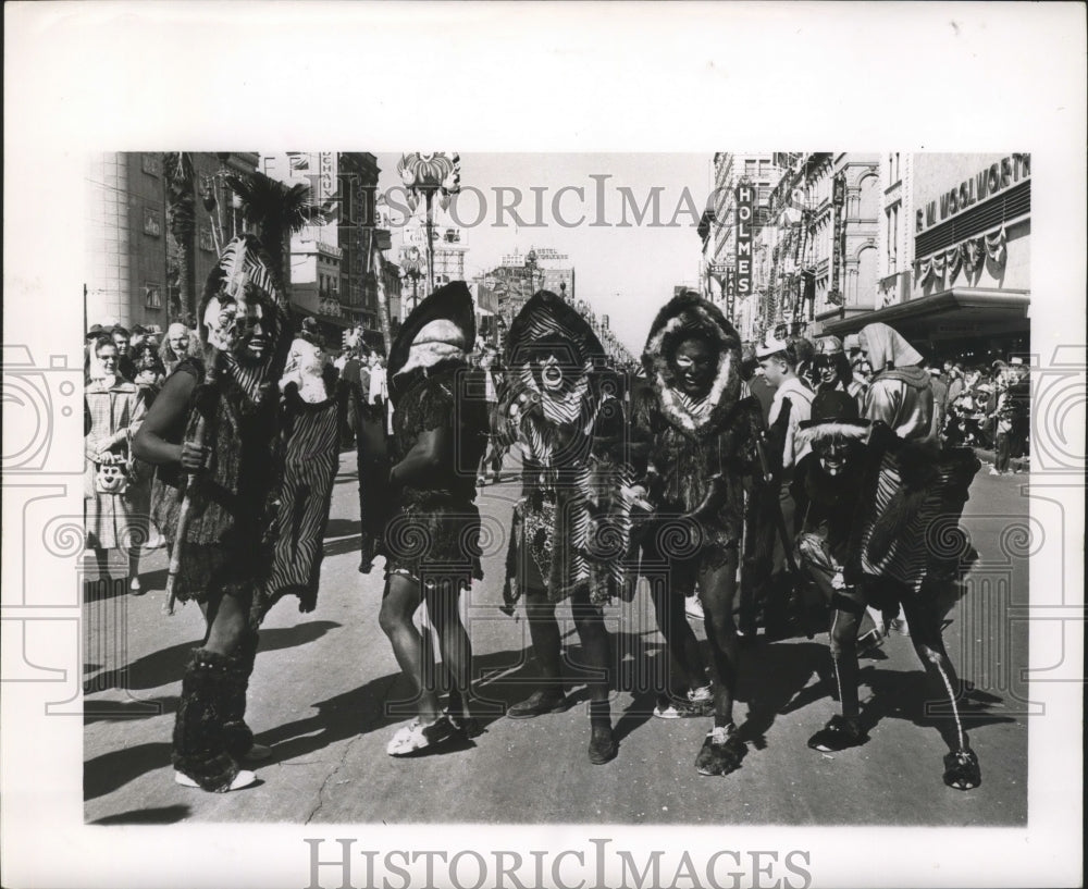 1965 Carnival maskers - Historic Images