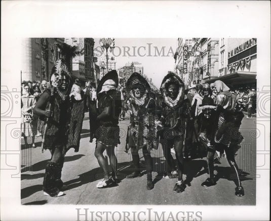 1965 Carnival maskers - Historic Images