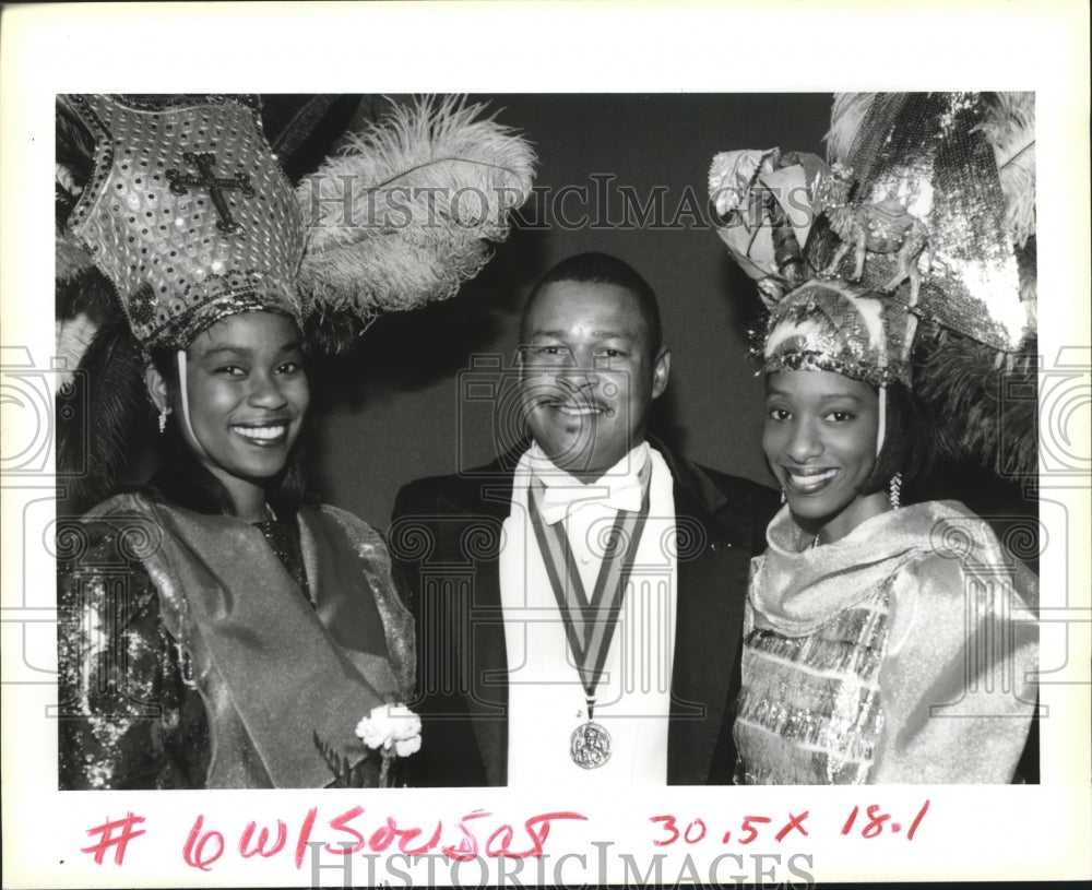 1994 Krewe of Zulu at Carnival Ball, Mardi Gras, New Orleans - Historic Images