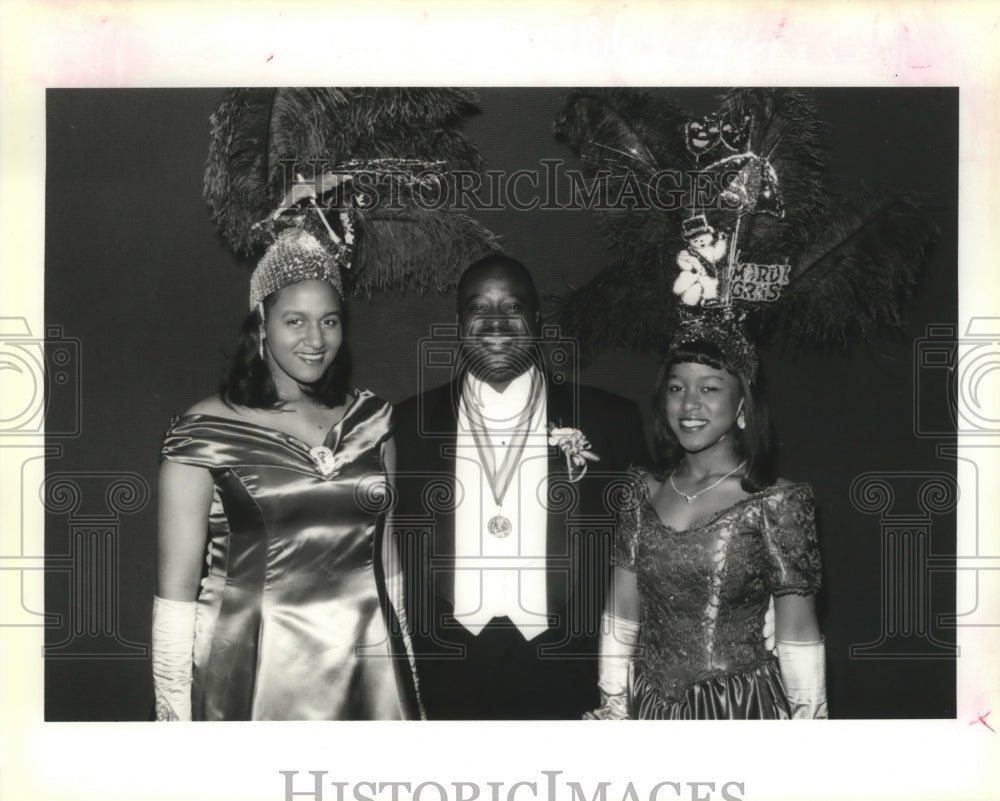 1996 Krewe of Zulu at Zulu Ball, Mardi Gras, New Orleans  - Historic Images