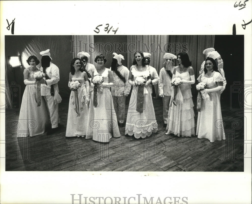 1979 Maids of Twelfth Night Revelers, Mardi Gras, New Orleans - Historic Images