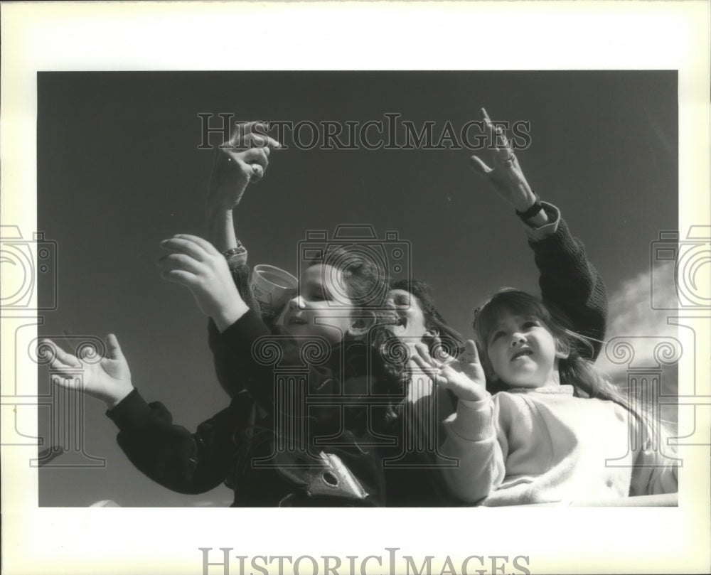 1990 Frances Melanson, Melanie Waddell and Jeanee Waddell - Historic Images