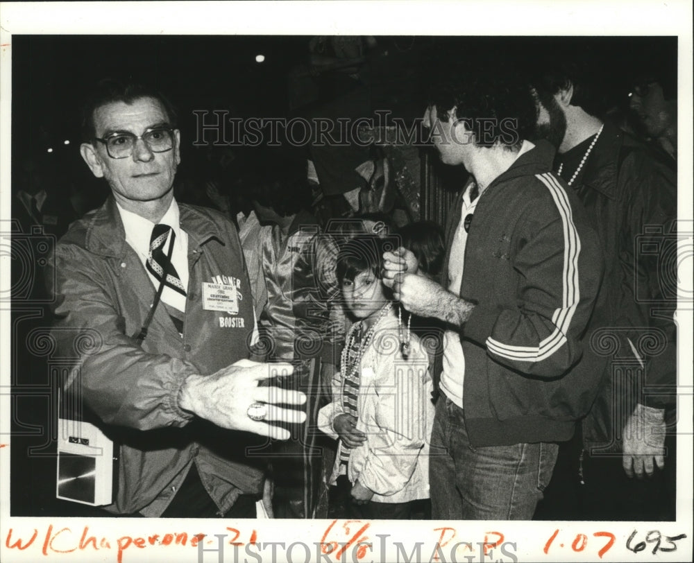 1982 Bill Lancaster with Wagner High School marching band - Historic Images