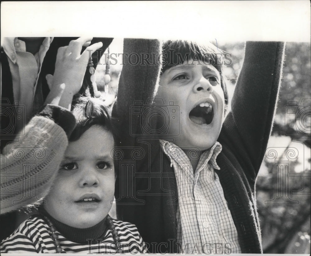 Children Cheering at Mardi Gras, New Orleans  - Historic Images