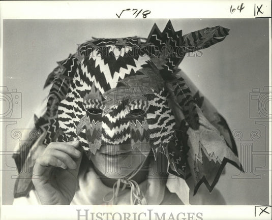 1980 Marika's Spirit Bird Carnival Mask by K. Lee Manuel  - Historic Images