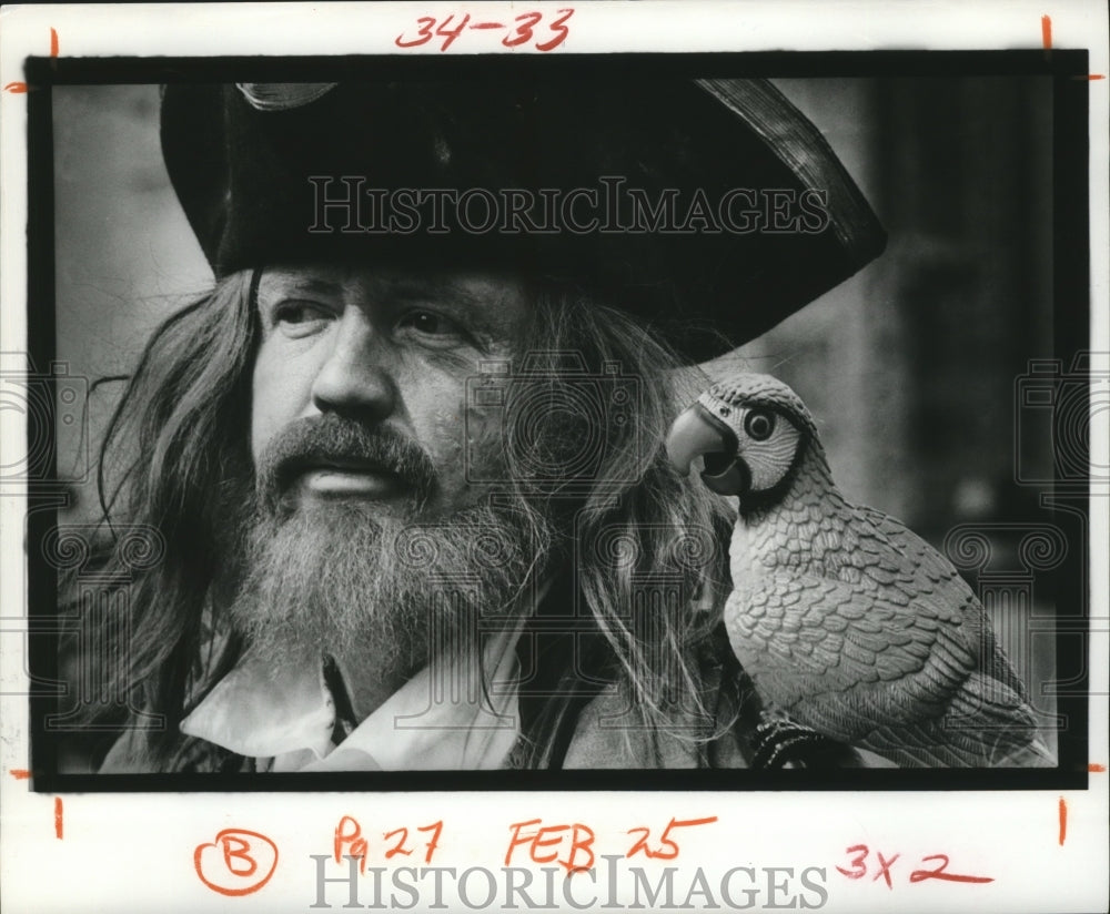 1978 Carnival Masker as Pirate in New Orleans  - Historic Images