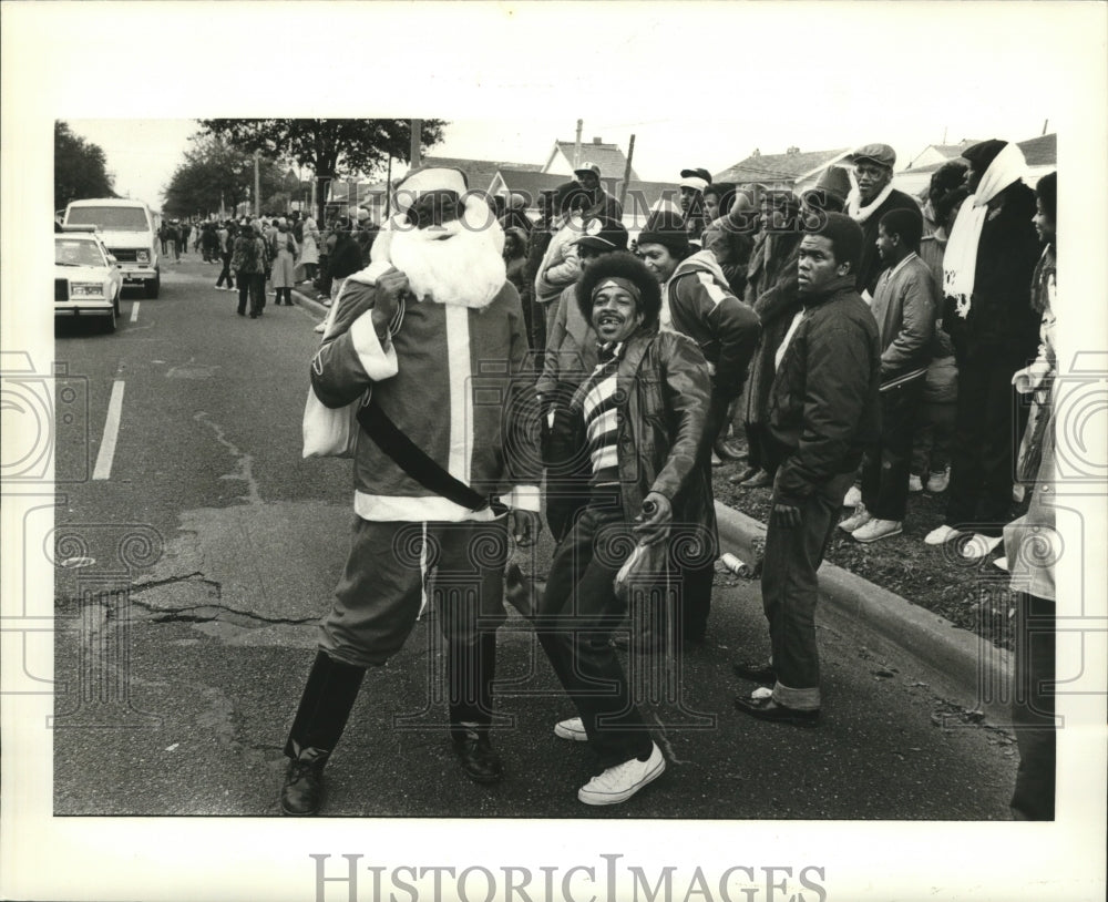 1986 Maskers on Orleans St ,  - Historic Images