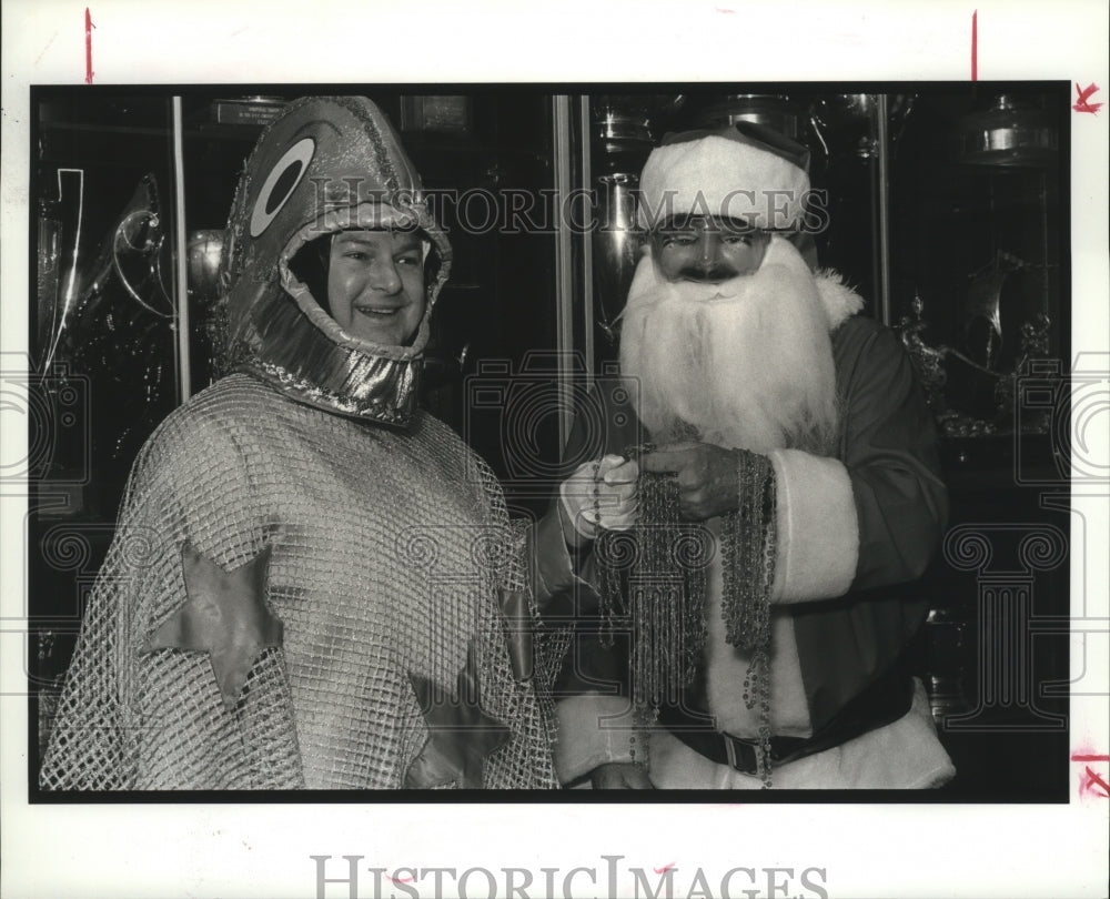 1990 two Carnival Maskers - Historic Images