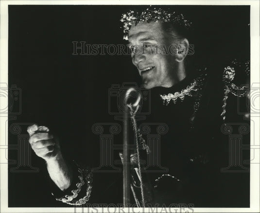 1992 theatrical man at Mardi Gras in New Orleans  - Historic Images