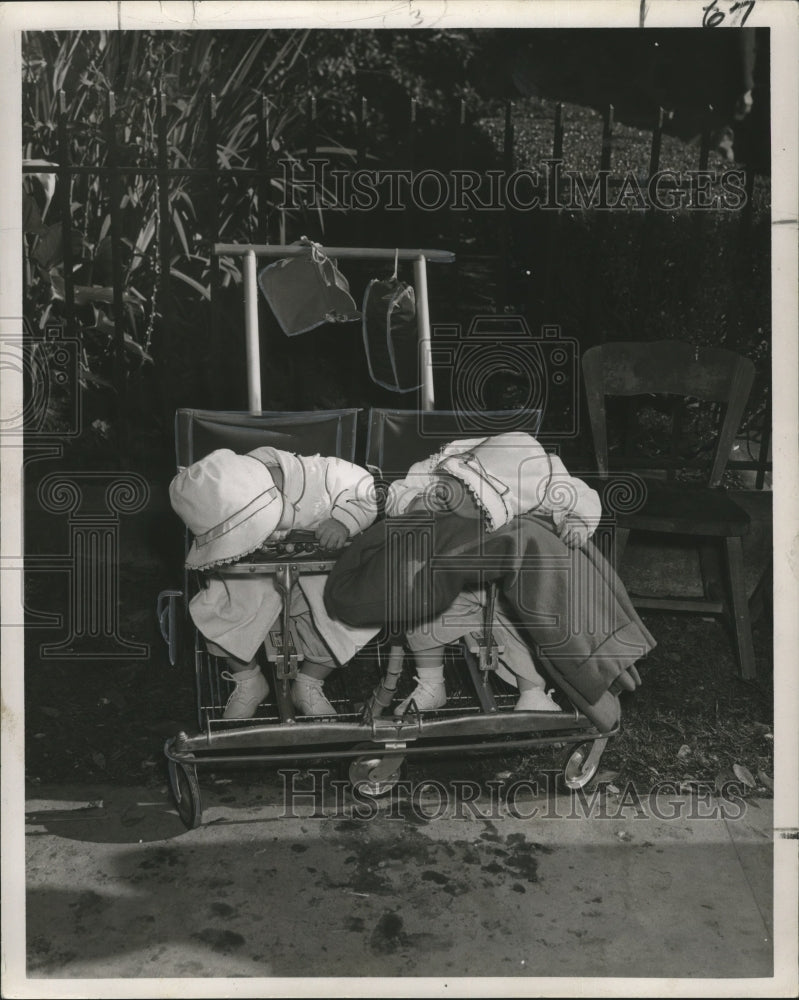 1953 Taking a break from all the Excitement at Mardi Gras - Historic Images