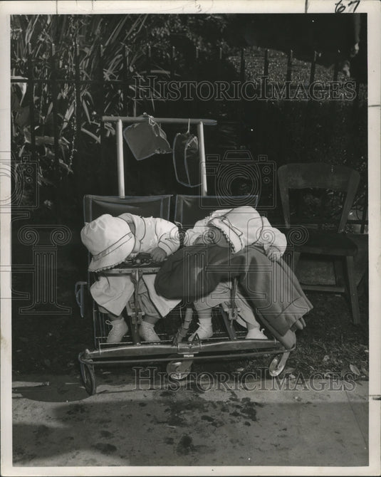 1953 Taking a break from all the Excitement at Mardi Gras - Historic Images