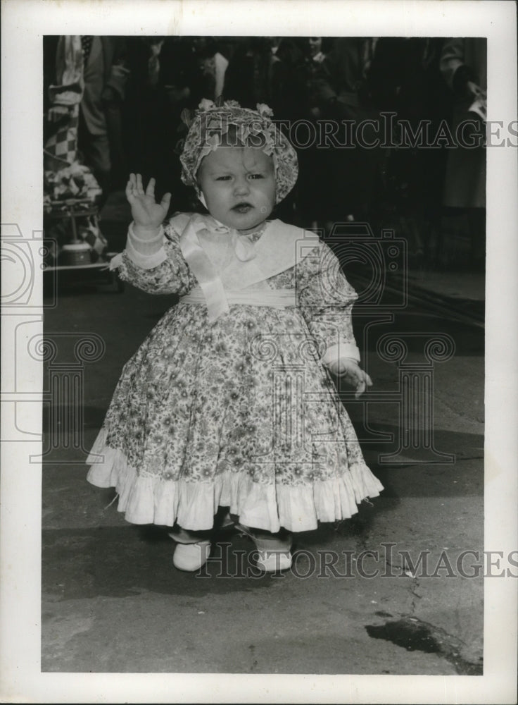 1953 Susan Krants, 15 months old dressed for Mardi Gras  - Historic Images