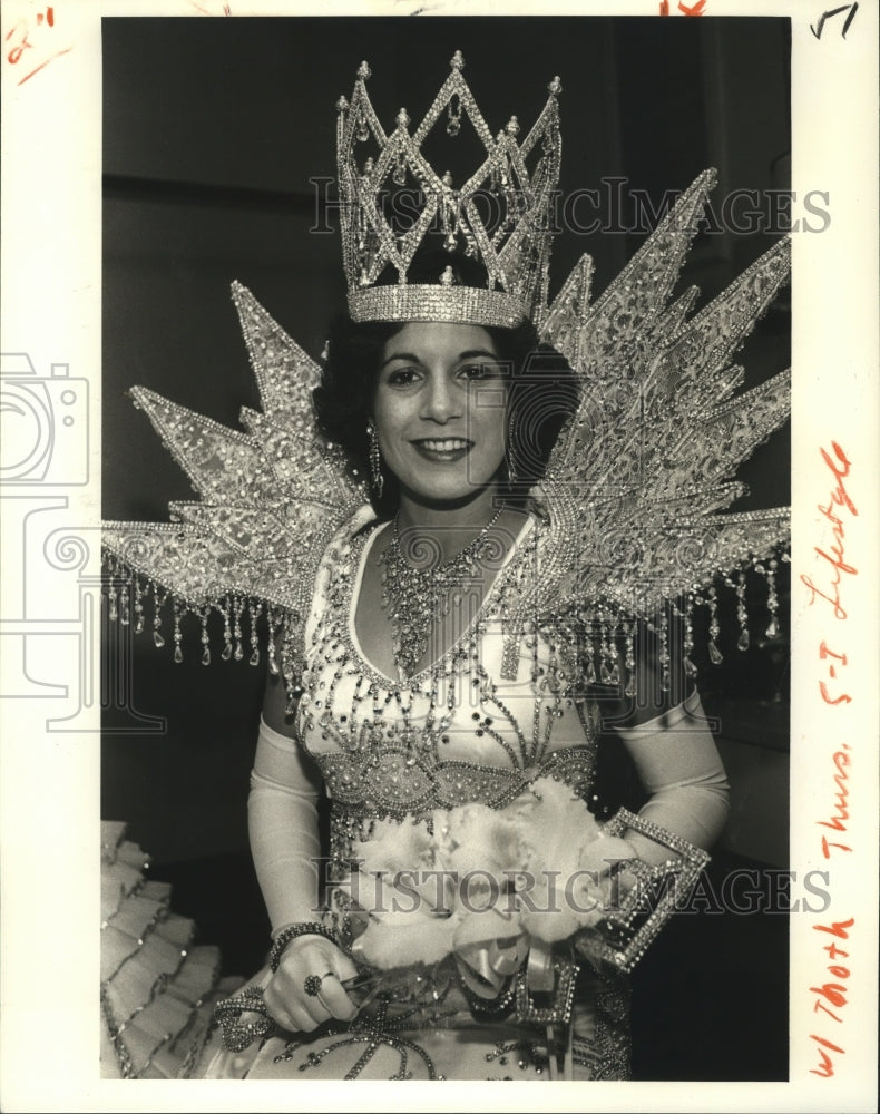 1980 Queen D&#39;Arcangleo of the Viennese Ball, Thoth Krewe Mardi Gras - Historic Images