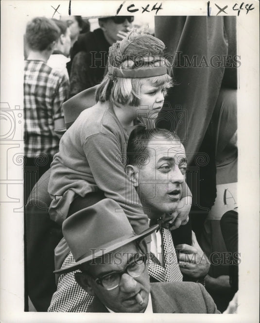 1965 Young Carnival Masker as an Indian Watches States Carnival - Historic Images