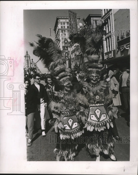 1965 Zulu Chief Dohle Papperman & Anne Walkling in New Orleans - Historic Images