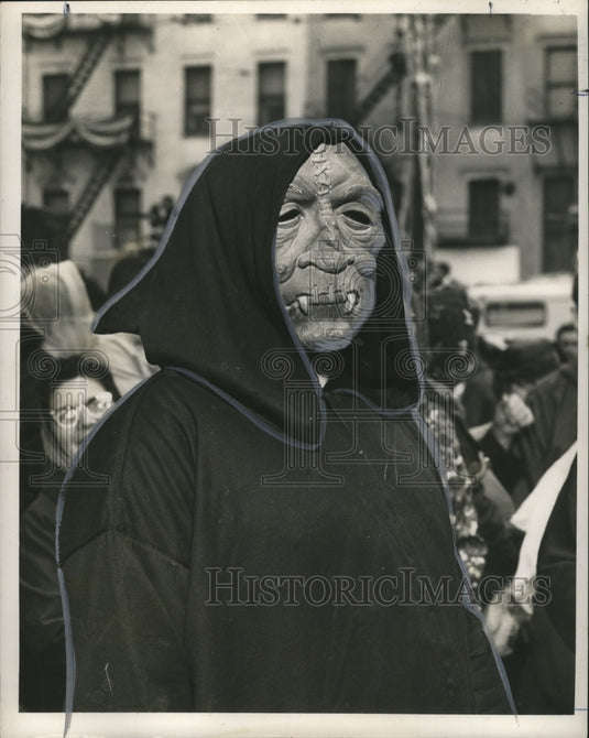 1965 Gruesome Monster Carnival Masker in New Orleans  - Historic Images