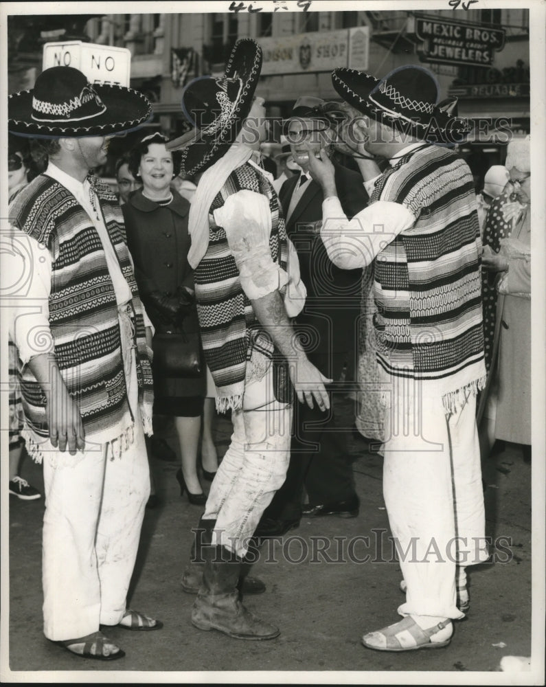 1965 Three Argentine Gauchos at Carnival in New Orleans  - Historic Images