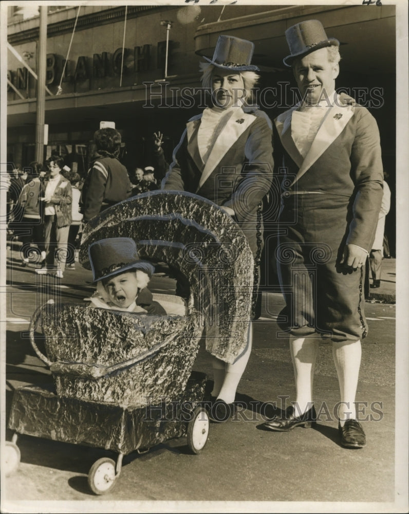 1964 Carnival Maskers as Royal Family in New Orleans  - Historic Images