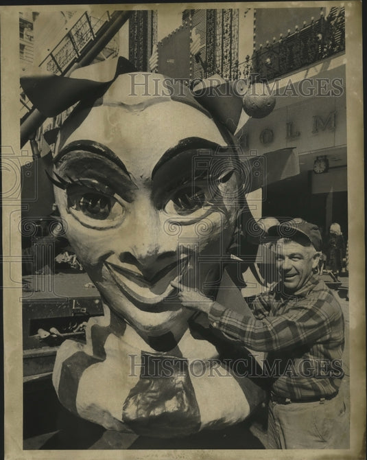 1971 Carnival Decorations with Lucien Jaubert.  - Historic Images