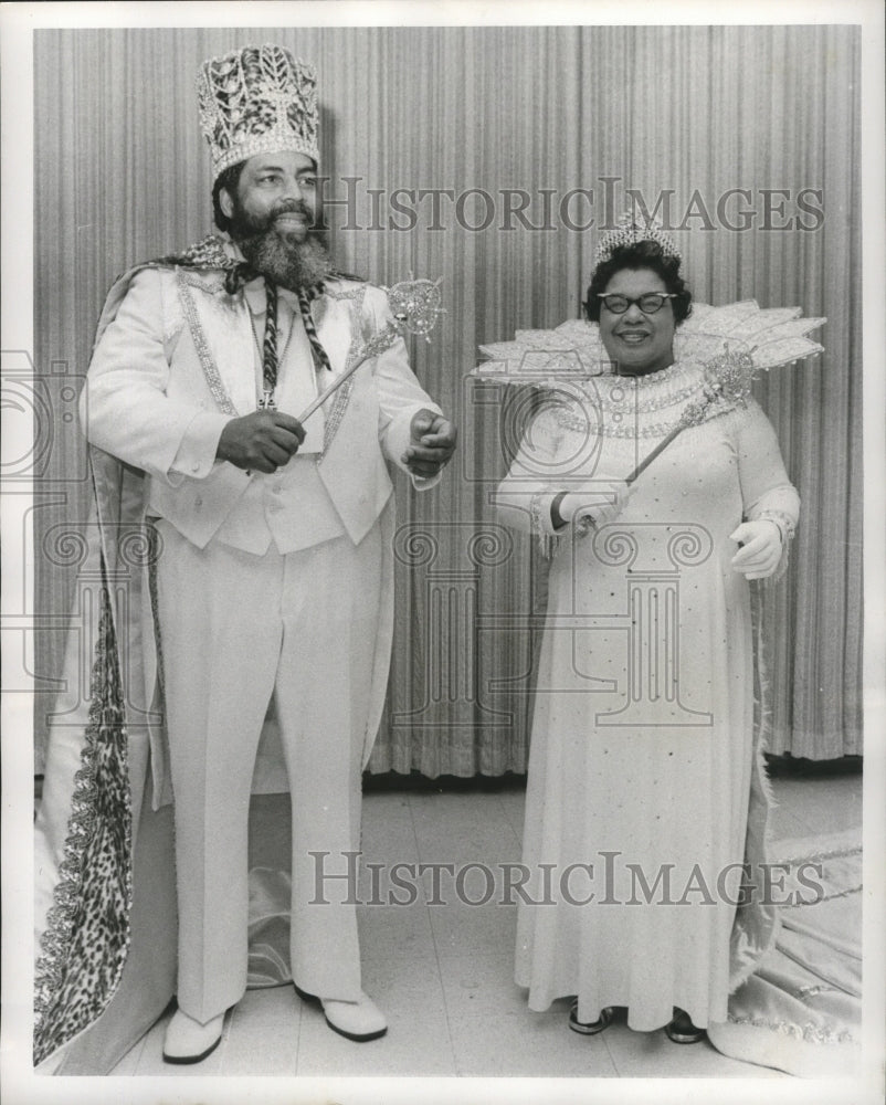 1976 Mardi Gras Zulu King and Queen  - Historic Images