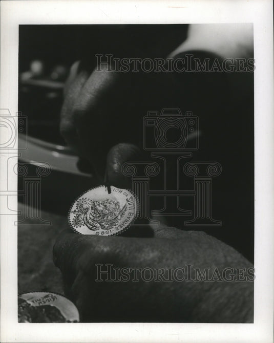 1987 Zulu Carnival Doubloon at Mardi Gras in New Orleans  - Historic Images