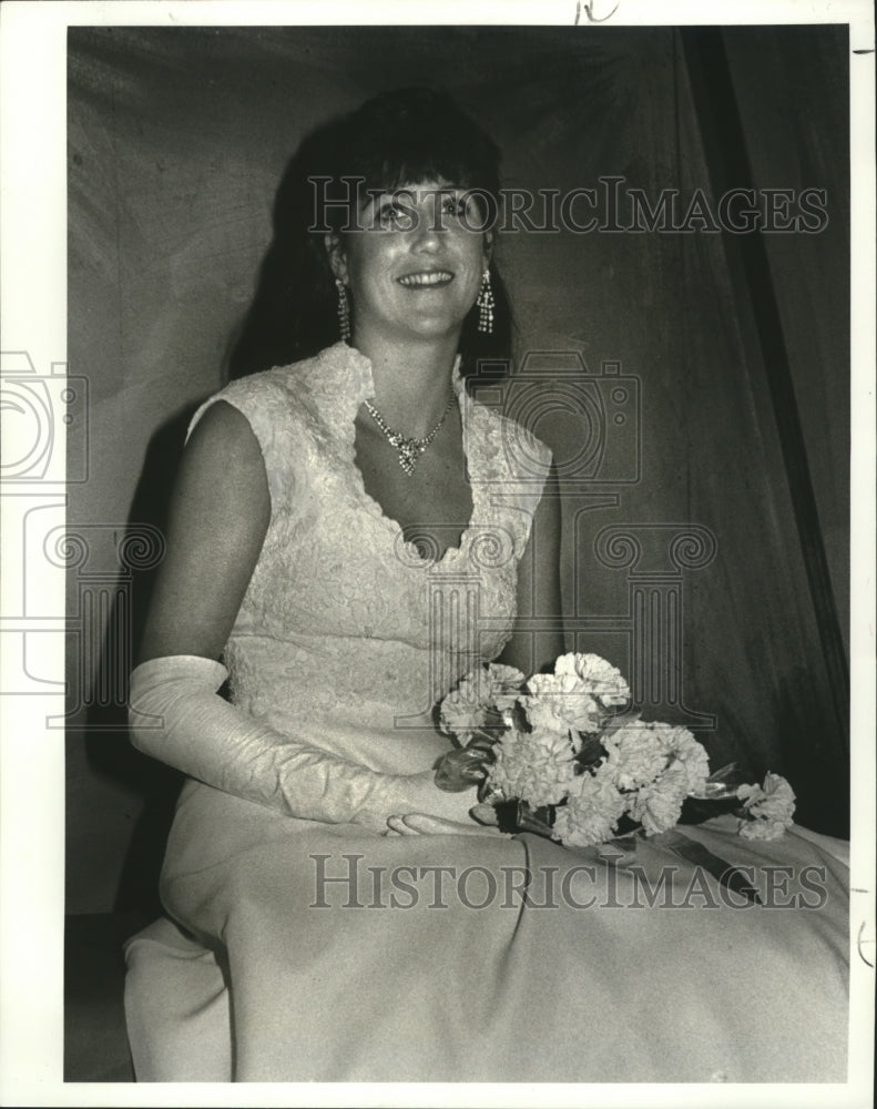 1986 New Orleans Mardi Gras Olympia Ball Jane Saunders  - Historic Images