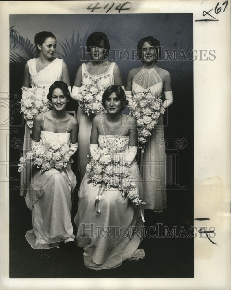 1978 New Orleans Mardi Gras Krewe of Olympians court  - Historic Images