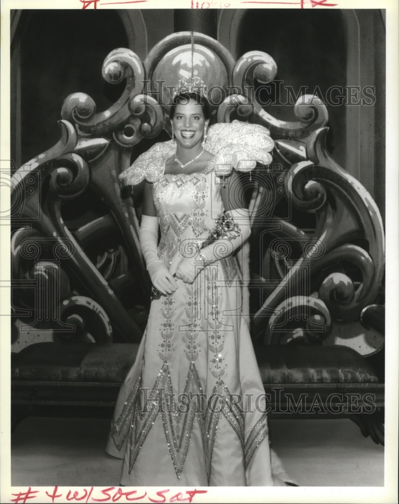 1994 New Orleans Mardi Gras princess costume Sally Sewell - Historic Images