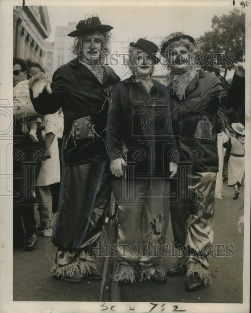 1961 Three Scarecrows Enough to Frighten the Birds  - Historic Images