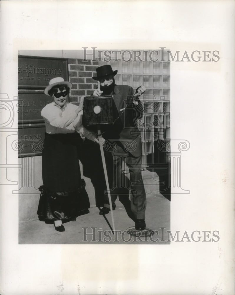 1962 Mr. and Mrs. Mathew Brady at Mardi Gras, New Orleans - Historic Images