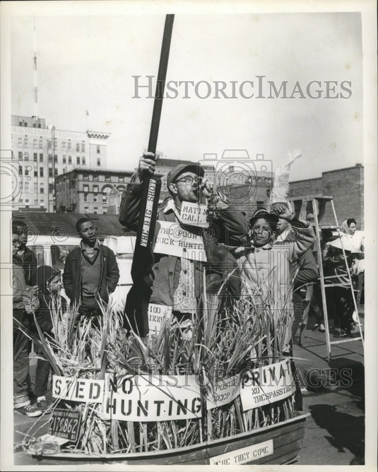 1962 Maskers in Hunting Inspired Costume at Mardi Gras, New Orleans - Historic Images