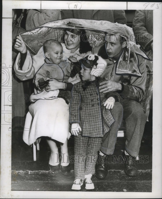 1955 Carnival is a Family affair at Mardi Gras, New Orleans - Historic Images