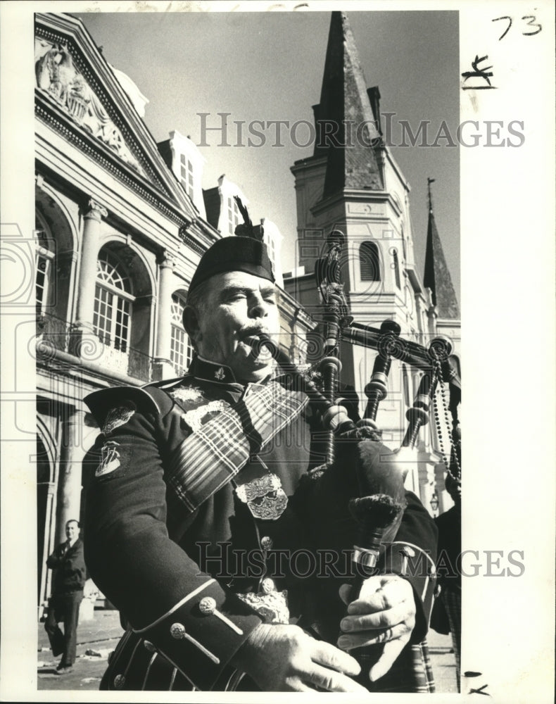 1979 New Orleans Mardi Gras Carnival Highlander on Jackson Square - Historic Images