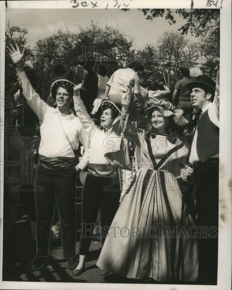 1968 Troubadors and Antebellum Maskers at Carnival in New Orleans - Historic Images