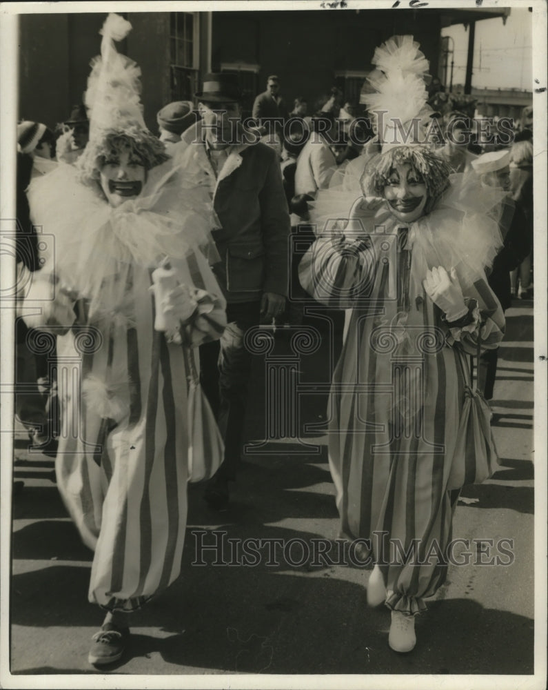 1967 Happy Clown Carnival Maskers in New Orleans  - Historic Images