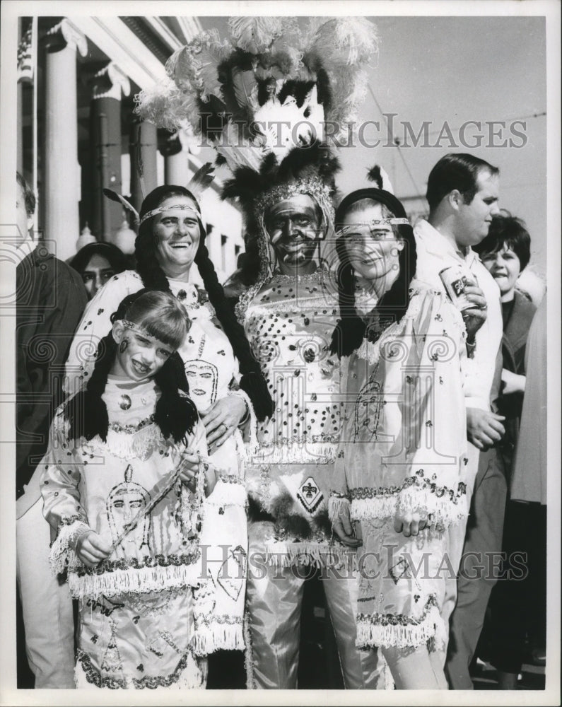 1970 Mardi Gras, New Orleans Carnival Maskers - Historic Images