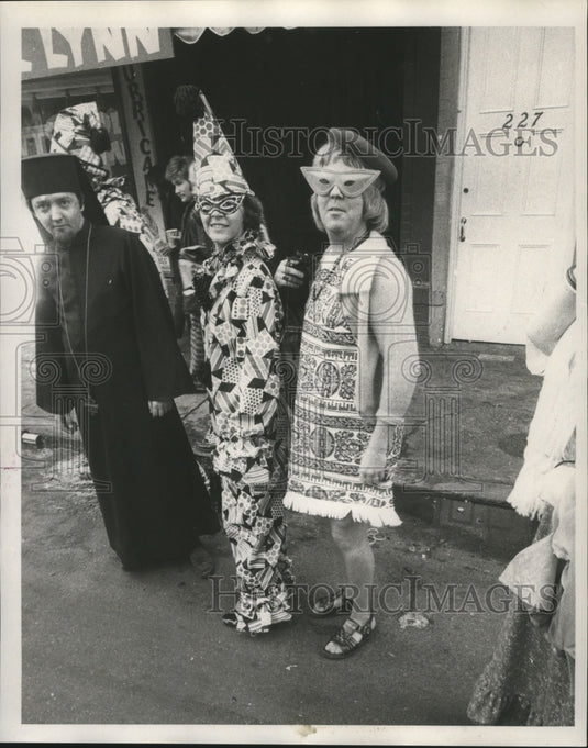 1971 Carnival maskers  - Historic Images