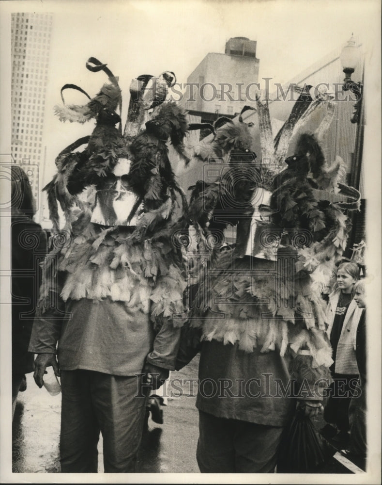 1972 Carnival maskers  - Historic Images