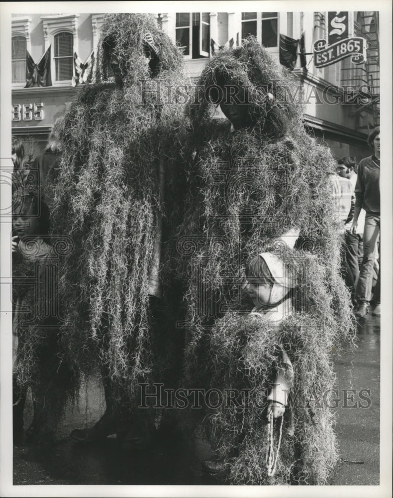 1972 Carnival Masker family Grassy costumes.  - Historic Images