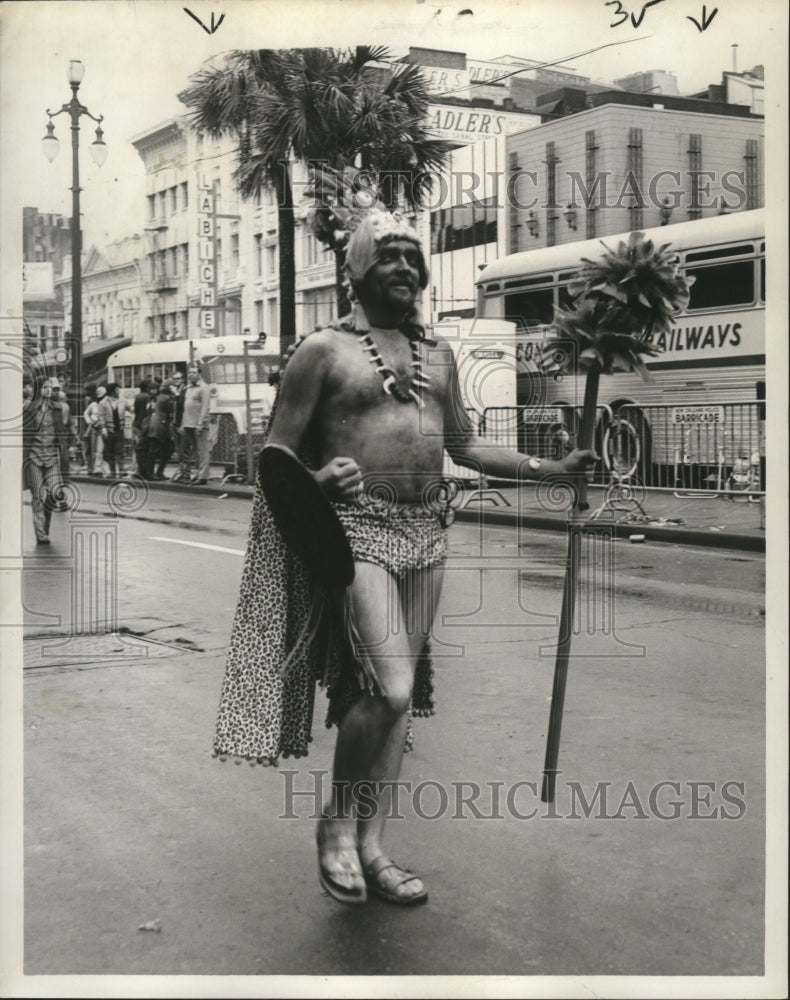 1972 Carnival masker warrior  - Historic Images