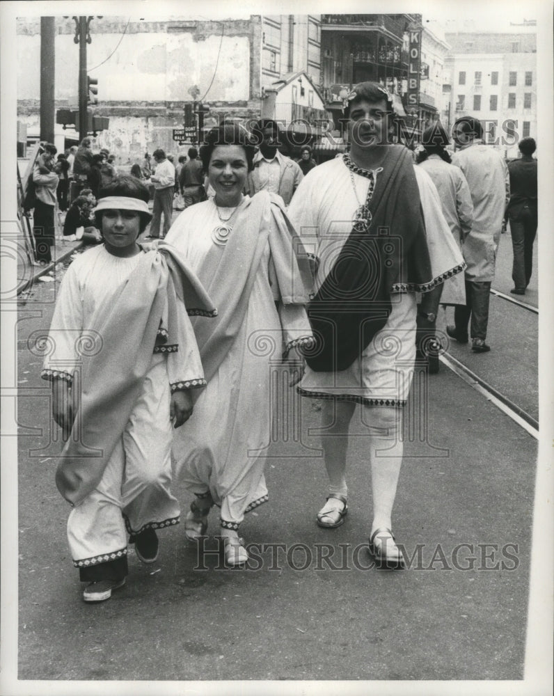 1973 Carnival Maskers Roman Style  - Historic Images