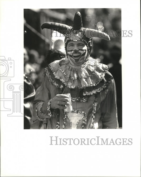 1988 New Orleans Mardi Gras Carnival costume  - Historic Images