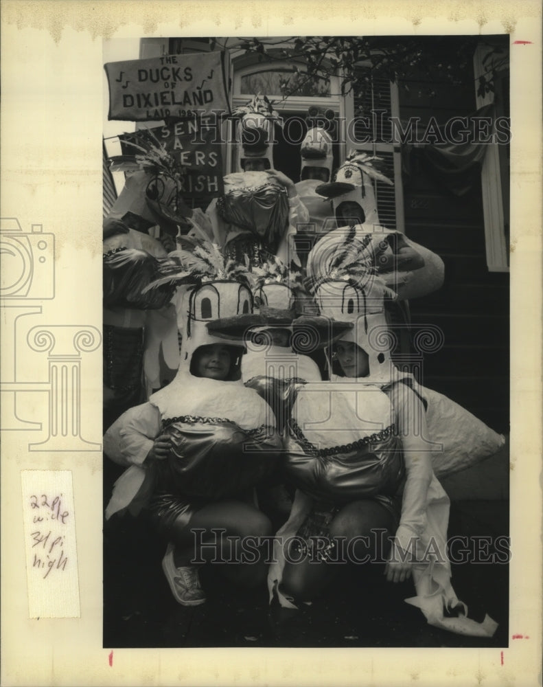 1990 Carnival maskers - Historic Images